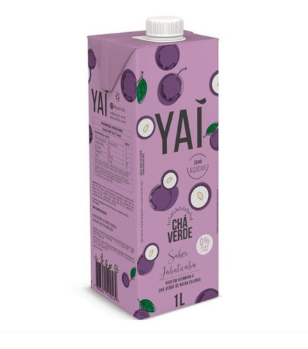 Chá Verde Yai Sabor Jabuticaba Sem Açúcar 1 Litro- Kit Com 3