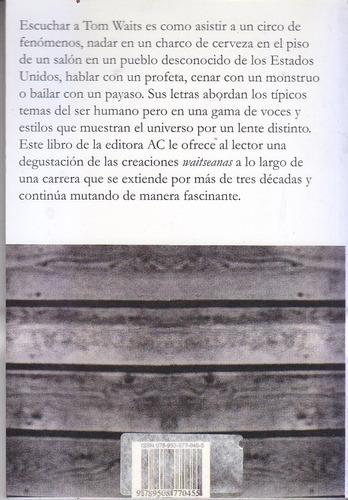 Tom Waits. Letras En Inglés Y Español, De Tom Waits. Editorial Ac En Español