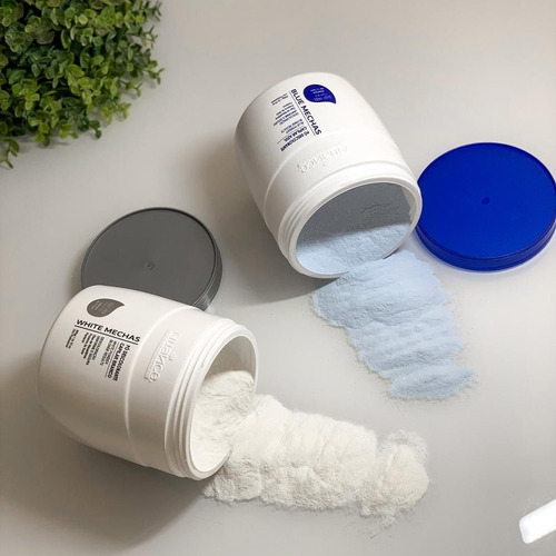 Imagem 3 de 4 de Kit Nuance 2 Pó Desc White Mechas + 2 Ox 30vol + 2 Ox 40vol