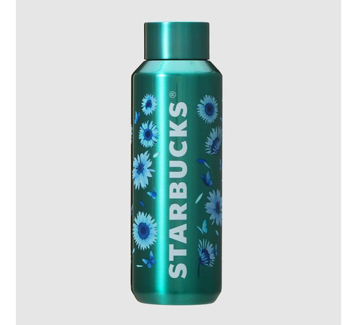 Termo Starbucks Botella Importada De Japon Flores Original 
