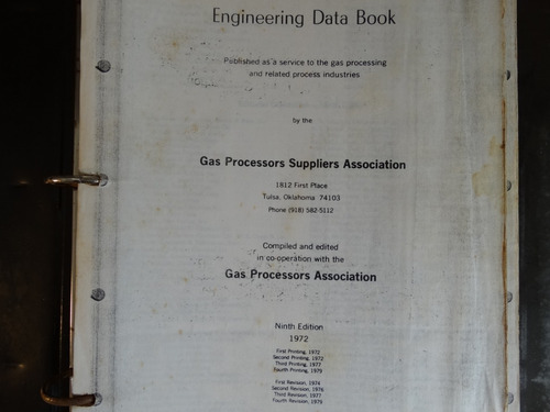 Engineering Data Book, Gas Processors Association, En Físico