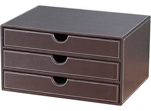 Rhcsz Stackable 3-drawer Desk Organizer, Executive Office Su