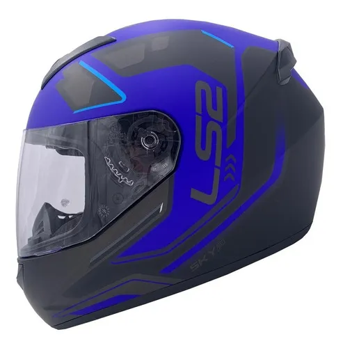 Casco negro con azul sale