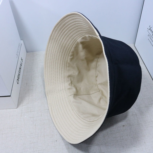 Sombrero De Pescador Reversible De Color Liso Para Mujer Y H