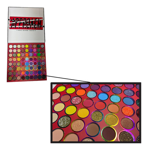 Paleta De Sombras 70 Colores Gelanzi Pigme - g a $7