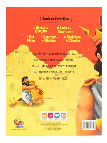 Clássicos Favoritos: O Rei Midas, De Mammoth World. Editora Todolivro, Capa Mole Em Português