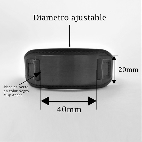 Imagen 4 de 6 de Pulsera Piel Alerta Médica Grabado Láser Personalizado 1172