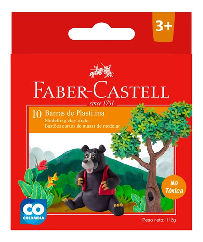  Barras De Plasticina  Faber Castell Colores Clásicos X 10