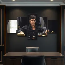 Comprar 5 Cuadros Canvas Segmentado Tony Montana Scarface Tony Montana
