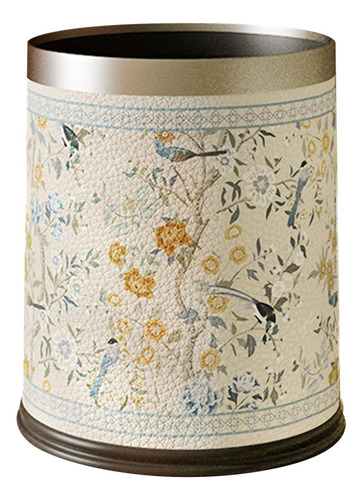 Papelera De Cuero Sintético, Práctica, Multiusos,
