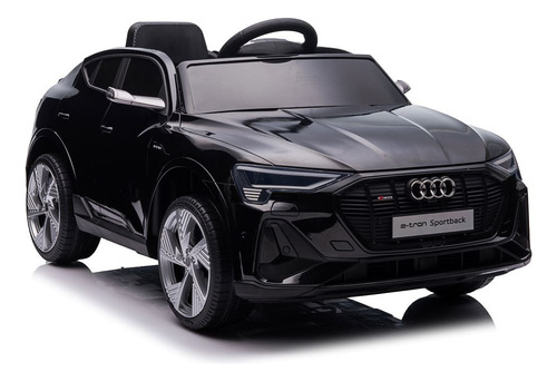 Carrito Montable Electrónico Audi Para Niños 12v Negro R/c