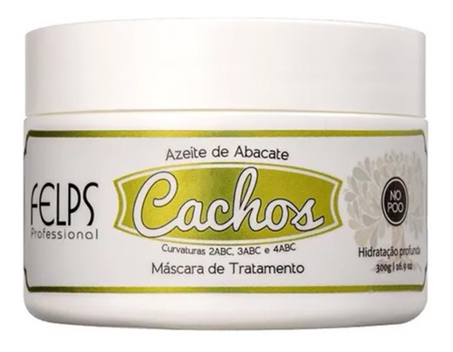 Felps Profissional Cachos Azeite De Abacate - Máscara 300g