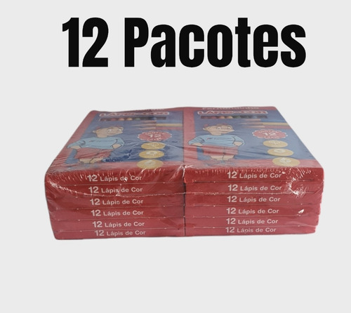 Imagem 4 de 6 de Lápis De Cor Faber Castell Fernandinho 12 Pacotes Promocao