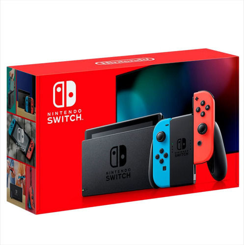 Nintendo Switch Neon Ou Cinza Americano Novo Lacrado Serial 