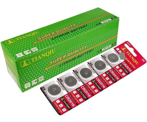 Caja 100 Pilas Baterías Reloj Blister Cr2016 Pastilla