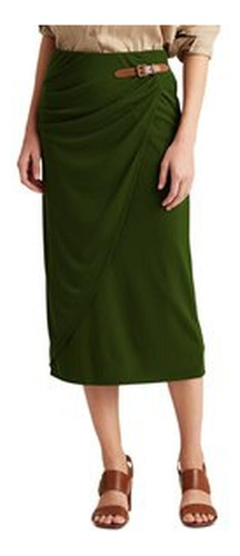 Falda De Tubo Petiteralph Lauren Color Verde Para Mujer