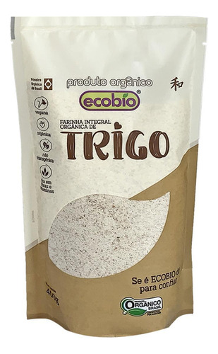 Kit 2x: Farinha De Trigo Integral Orgânica Ecobio 400g