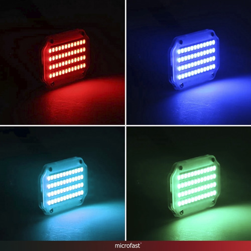 Imagen 5 de 9 de Mini Flash Luz 24 Led Luces Rgb Ritmico Color Fiesta