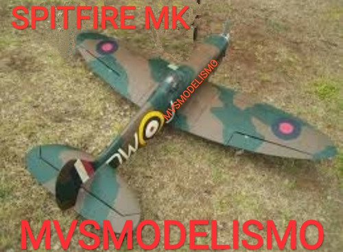 Planta Pdf Spitfire Mk Escala P/ Depron Ou Poliondas + Brind