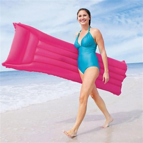 Imagen 3 de 7 de Colchoneta Inflable Para Pileta Clasica 183x69cm- Del Tomate
