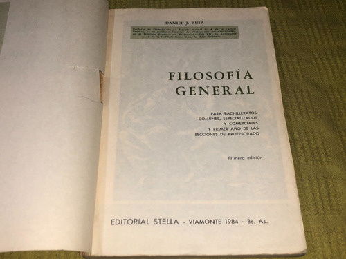 Filosofia General - Daniel J. Ruiz - Stella