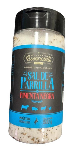 Sal De Parrilha Com Pimenta Negra Para Churrasco 500g