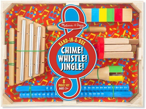 Melissa And Doug Band-in-a-box Chime! Whistle! Jingle! Set