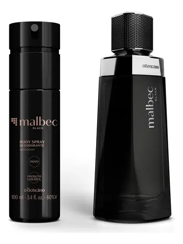 Malbec Black Kit — Perfume Masculino Amadeirado Oriental + Body Spray