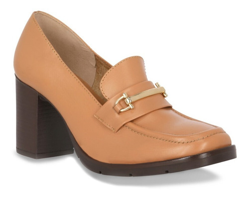 Zapatilla Mujer Color Camel De Tacón 094-44