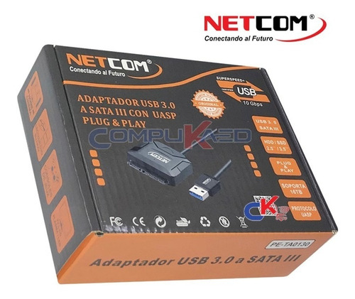 Adaptador Sata A Usb 3.0 Para Discos De Pc O Laptop Netcom