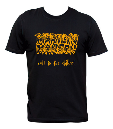 Remera Marilyn Manson Hell Is For Children Algodón Premium