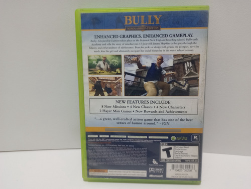 Bully Scholarship Edition Xbox 360 Original Fisico (Reacondicionado)