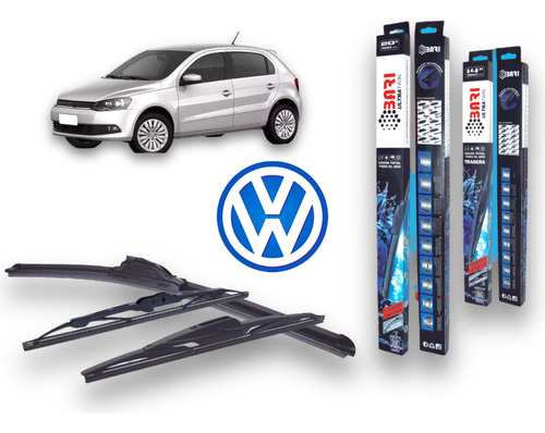 Kit De 3 Escobillas Vw Gol Trend 2013 2014 2015 2016 2017