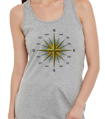 Musculosa Puntos Cardinales Compass Brujula