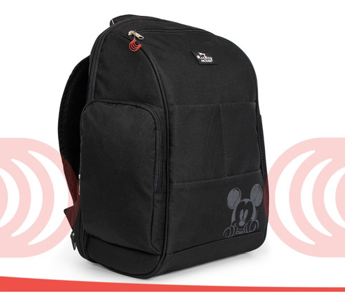 Imagem 2 de 5 de Mochila Baby Bag Casual Top Mickey Preto C/ Trocador Disney