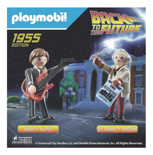 Marty Y Doctor Brown Playmobil , Volver Al Futuro