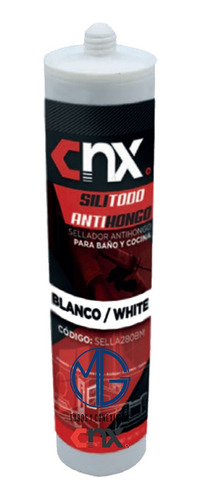 Cnx Silicon Antihongos Baños Y Cocinas Cartucho 280ml Blanco