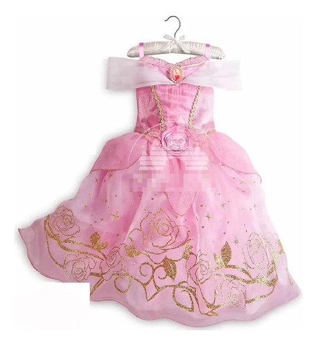 Disfraz Vestido Niña Bella Durmiente Aurora Halloween Navida