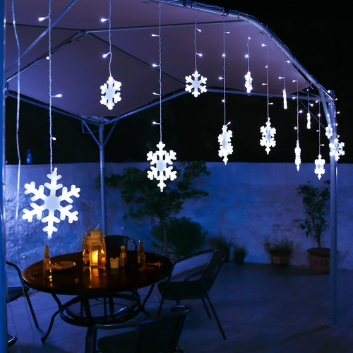 Luces Navideñas Con Forma De Copo De Nieve Toodour, 17,22 Pi