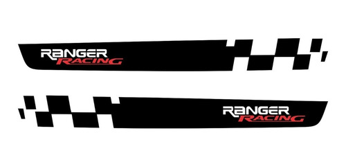 Adesivo Nova Ford Ranger Racing Faixa Lateral Par 131