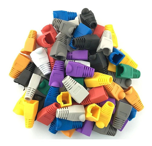 100  Botas Protectora Para Plug Rj45 Elige Colores Capuchón