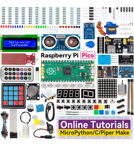 Sunfounder Raspberry Pi Pico Ultimate Starter Kit Con Tutori