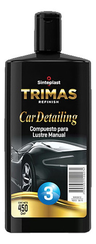 Compuesto Lustre Manual Paso 3 Auto 450ml Trimas Mm