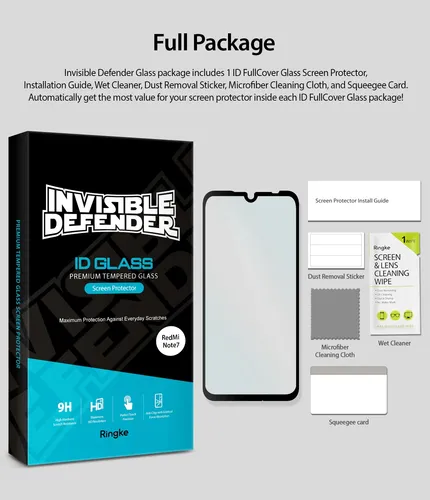 Vidrio Templado Para Redmi Note 7 & 7 Pro Ringke Full Cover