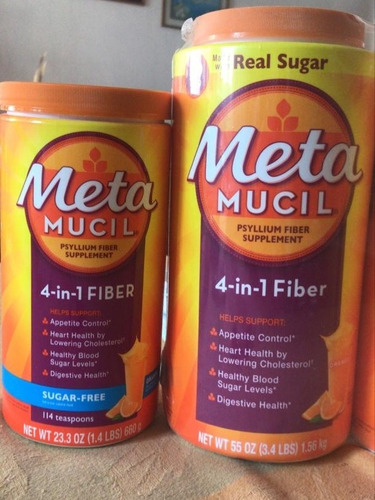 Imagen 2 de 2 de Enciclopedia De Metamucil Real Sugar Y Sugar Free