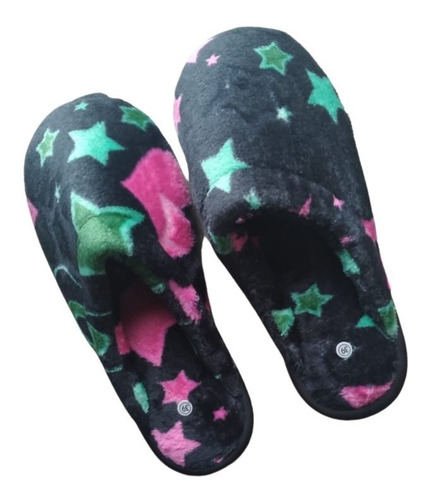 Pantufla Babucha Mujer Piel De Conejo Térmica Diseños