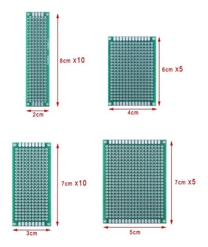 Austor - Kit De 100 Placas Pcb Que Incluye 30 Placas Pcb, 30
