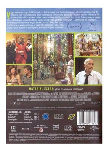 Capitán Fantástico | Película Dvd Español Viggo Mortensen