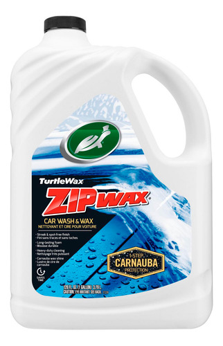 Shampoo Para Auto Turtle Wax Zip Wax Con Cera 3.78 Lts.