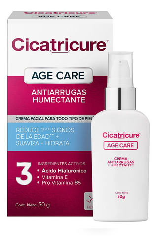 Cicatricure Age Care Antiarrugas Humectante Crema Facial 50g Momento de aplicación Día/Noche Tipo de piel Todos